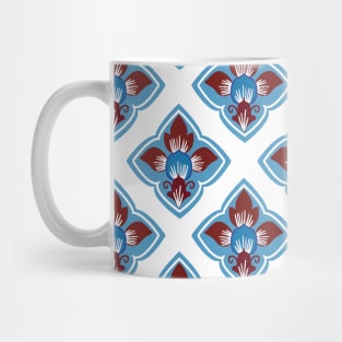 Blue Thai Pattern Mug